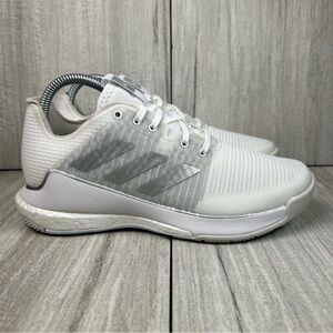 NEW Adidas Clazyflight Indoor Volleyball White Silver Athletic Women’s Size 6.5